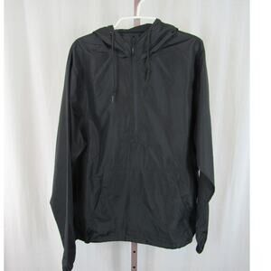 Independent Trading Company Large Black Quarter-Zip Windbreaker Pullover Jacket